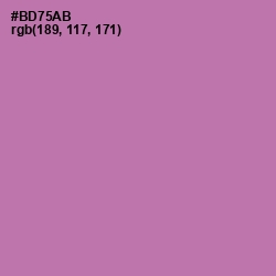 #BD75AB - Wisteria Color Image