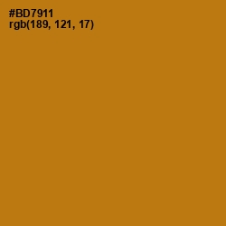 #BD7911 - Pirate Gold Color Image