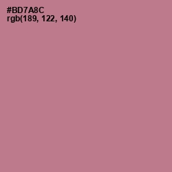 #BD7A8C - Turkish Rose Color Image