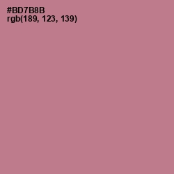 #BD7B8B - Turkish Rose Color Image