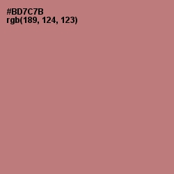 #BD7C7B - Coral Tree Color Image