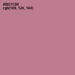 #BD7C90 - Turkish Rose Color Image