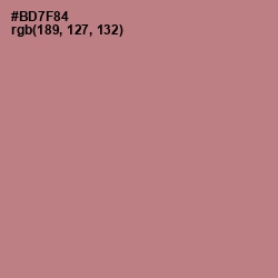 #BD7F84 - Turkish Rose Color Image
