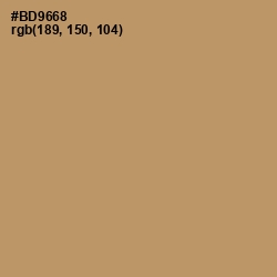 #BD9668 - Teak Color Image