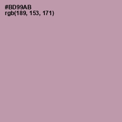 #BD99AB - Amethyst Smoke Color Image