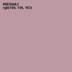 #BD9AA3 - Amethyst Smoke Color Image