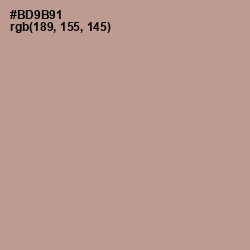 #BD9B91 - Thatch Color Image