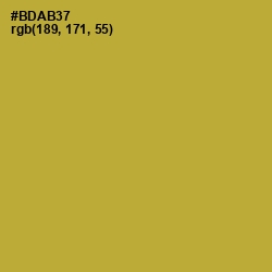 #BDAB37 - Lemon Ginger Color Image