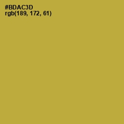 #BDAC3D - Lemon Ginger Color Image