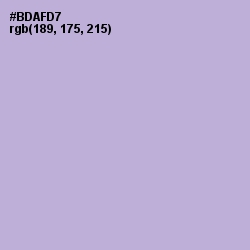 #BDAFD7 - Lavender Gray Color Image