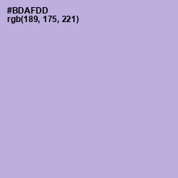 #BDAFDD - Lavender Gray Color Image