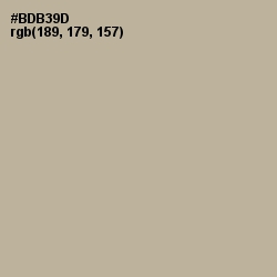 #BDB39D - Heathered Gray Color Image