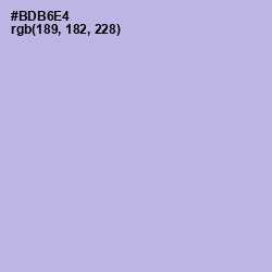 #BDB6E4 - Biloba Flower Color Image