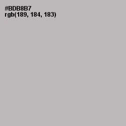 #BDB8B7 - Tide Color Image