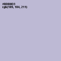 #BDB8D3 - Lavender Gray Color Image