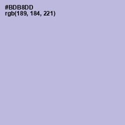 #BDB8DD - Blue Haze Color Image