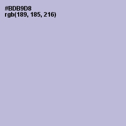 #BDB9D8 - Blue Haze Color Image