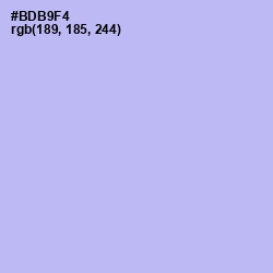 #BDB9F4 - Perano Color Image