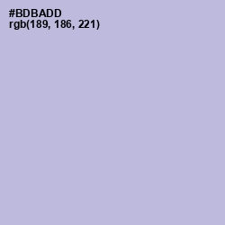 #BDBADD - Blue Haze Color Image