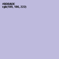 #BDBADE - Blue Haze Color Image