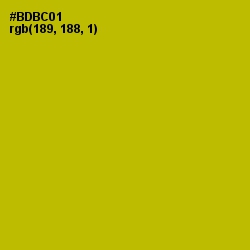#BDBC01 - Sahara Color Image