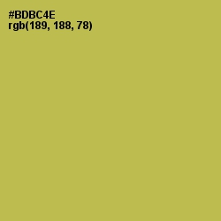 #BDBC4E - Olive Green Color Image