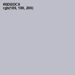 #BDBDC8 - French Gray Color Image