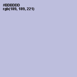 #BDBDDD - Blue Haze Color Image