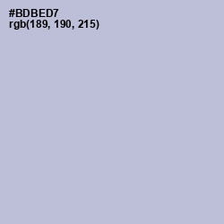 #BDBED7 - Lavender Gray Color Image