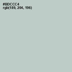 #BDCCC4 - Powder Ash Color Image