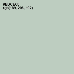 #BDCEC0 - Powder Ash Color Image