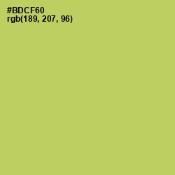 #BDCF60 - Wild Willow Color Image