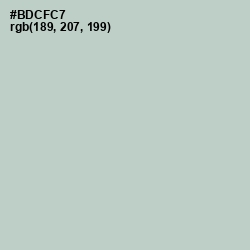 #BDCFC7 - Powder Ash Color Image