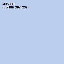 #BDCFEF - Spindle Color Image