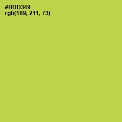 #BDD349 - Conifer Color Image