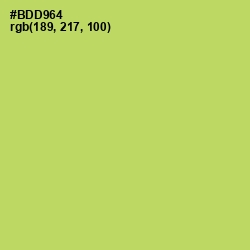 #BDD964 - Wild Willow Color Image