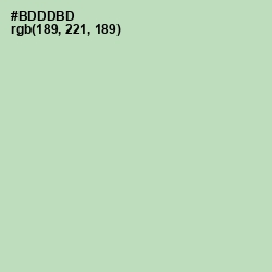 #BDDDBD - Gum Leaf Color Image