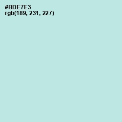 #BDE7E3 - Powder Blue Color Image
