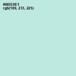 #BDE9E1 - Powder Blue Color Image