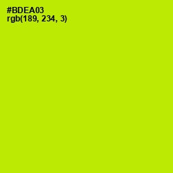 #BDEA03 - Lime Color Image