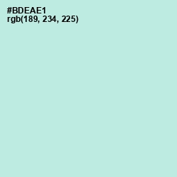 #BDEAE1 - Powder Blue Color Image