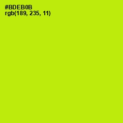 #BDEB0B - Inch Worm Color Image