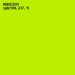 #BDED01 - Lime Color Image