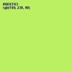 #BDEF63 - Conifer Color Image