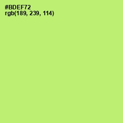 #BDEF72 - Wild Willow Color Image