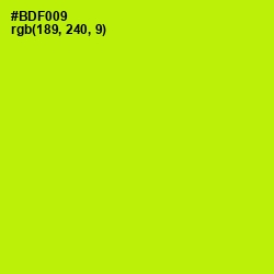 #BDF009 - Lime Color Image