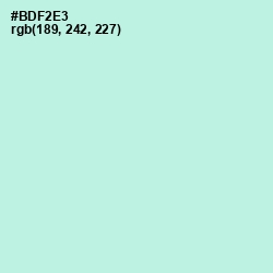 #BDF2E3 - Ice Cold Color Image