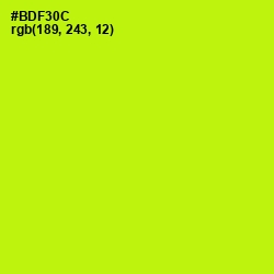 #BDF30C - Lime Color Image