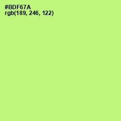 #BDF67A - Wild Willow Color Image