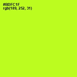 #BDFC1F - Inch Worm Color Image